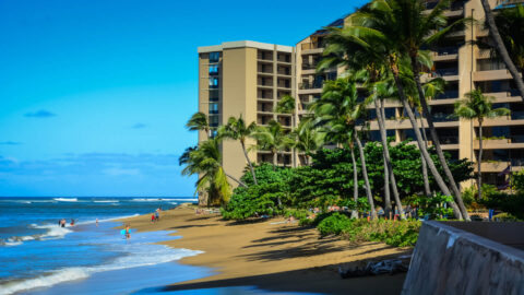 Kahana Beach in West Maui